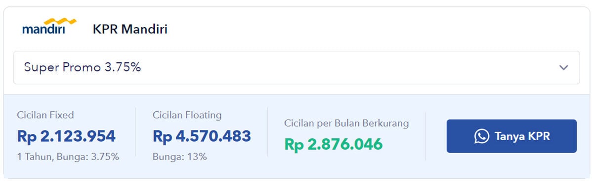 simulasi take over kpr mandiri