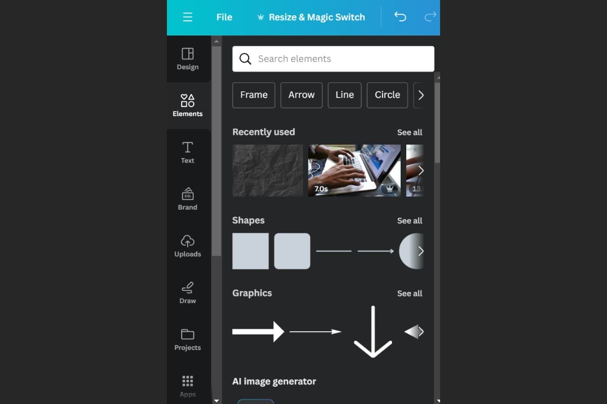 Elemen pada Canva