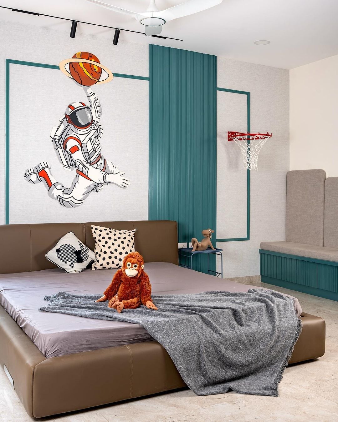 Desain Kamar Anak Laki-laki Bertema Basketball