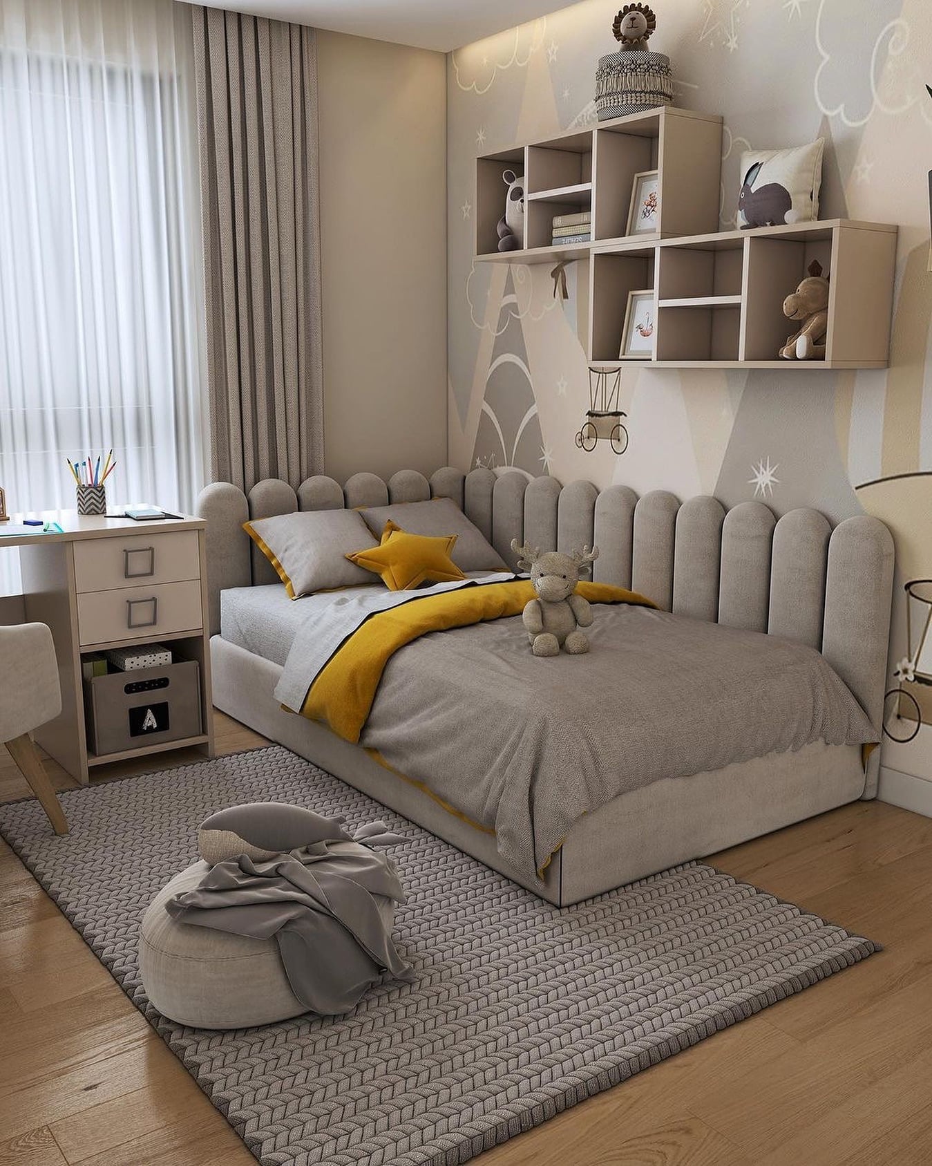 Model Tempat Tidur Skandinavia Modern