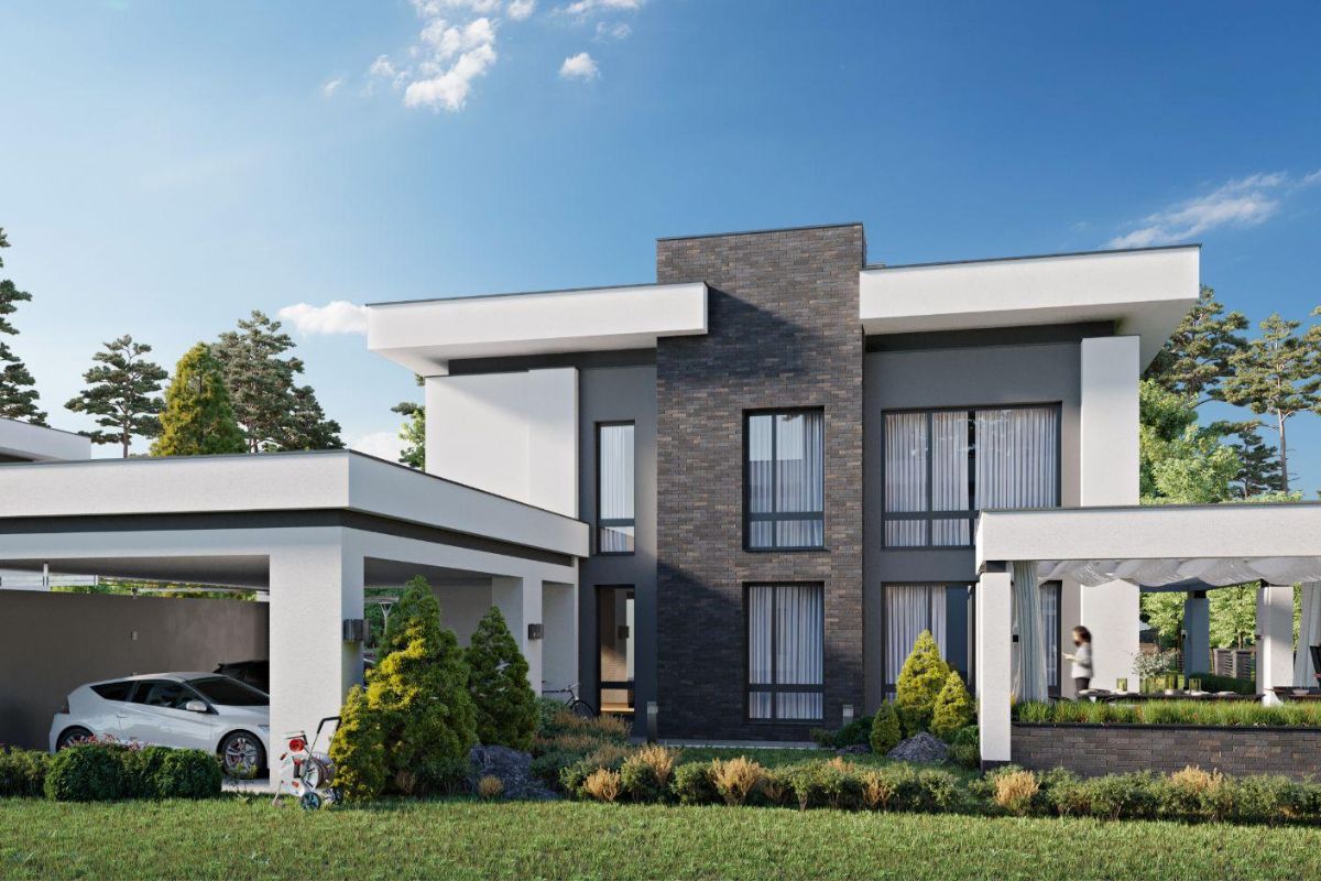 Rumah Minimalis Modern dengan Taman Luas