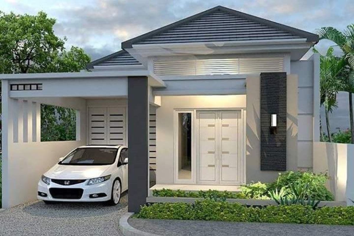 Desain Rumah Minimalis Modern Sederhana dengan Garasi