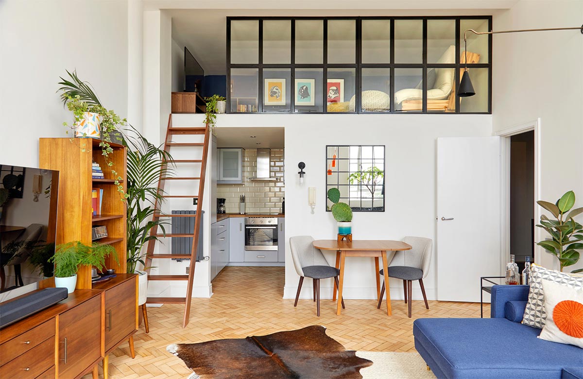 Desain Kamar Mezzanine Tertutup