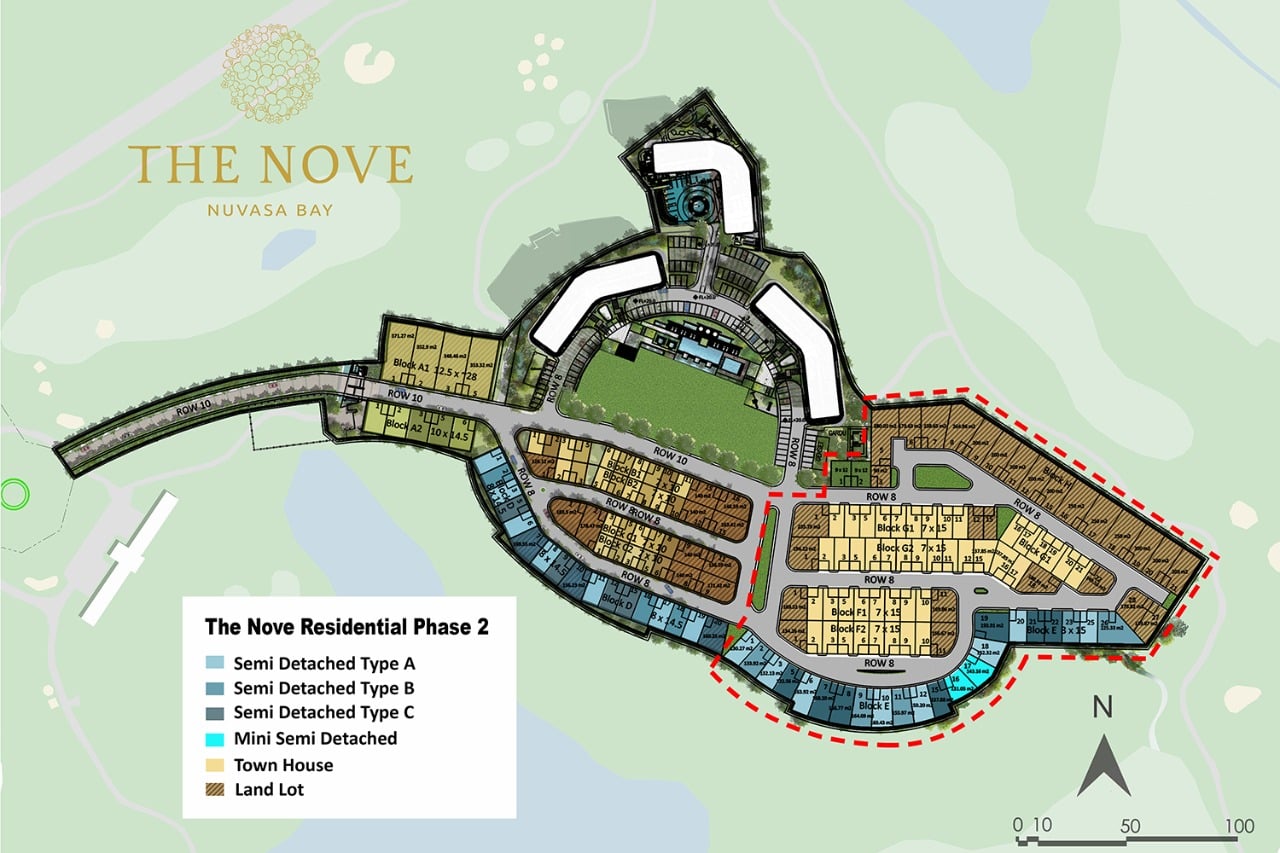 Siteplan The Nove, Nuvasa Bay
