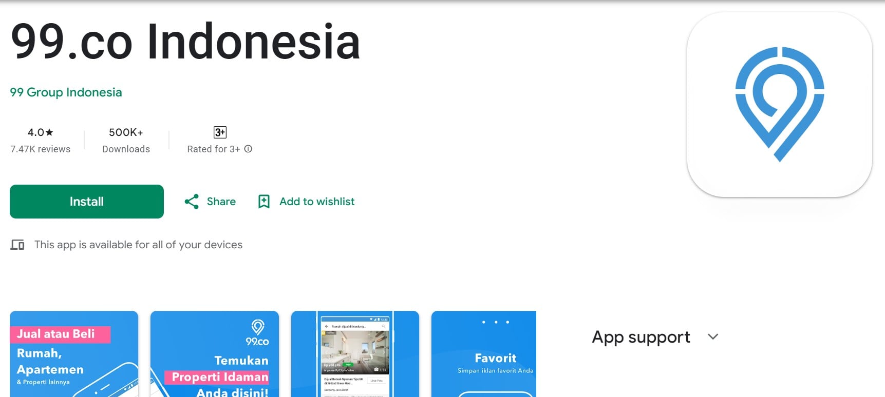Aplikasi sewa apartemen bulanan 99.co