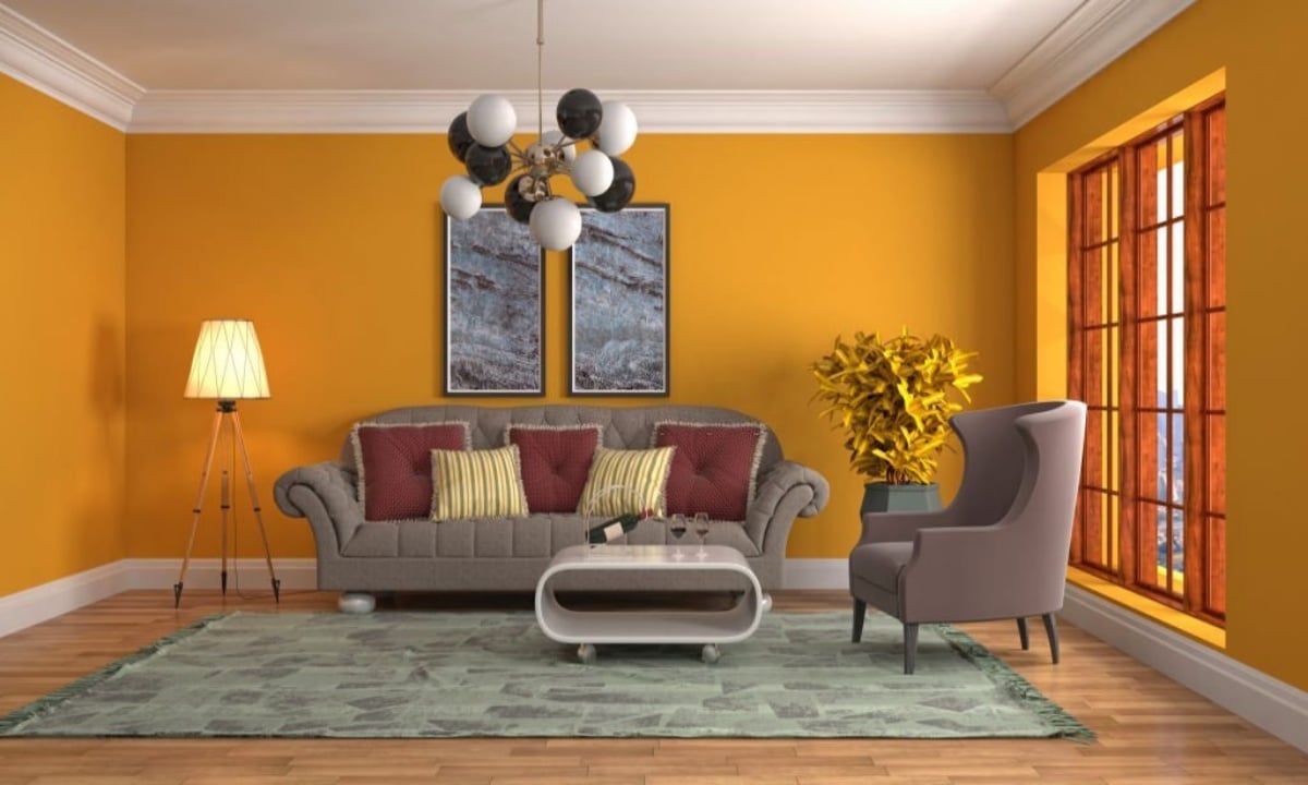 Cat Dinding Rumah Warna Mustard Kekinian