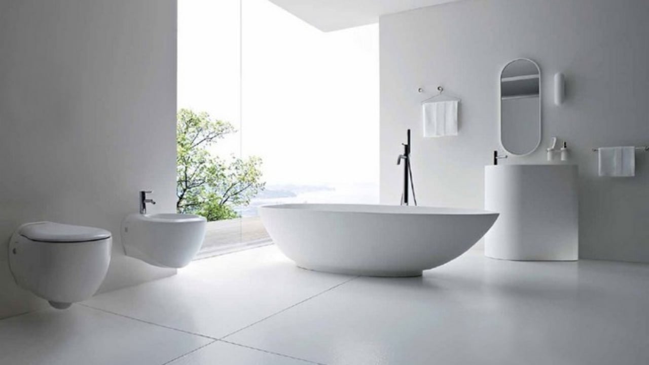 bathtub minimalis simetris