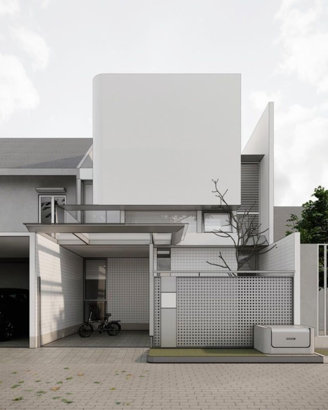 Desain Rumah Minimalis dengan Halaman Luas