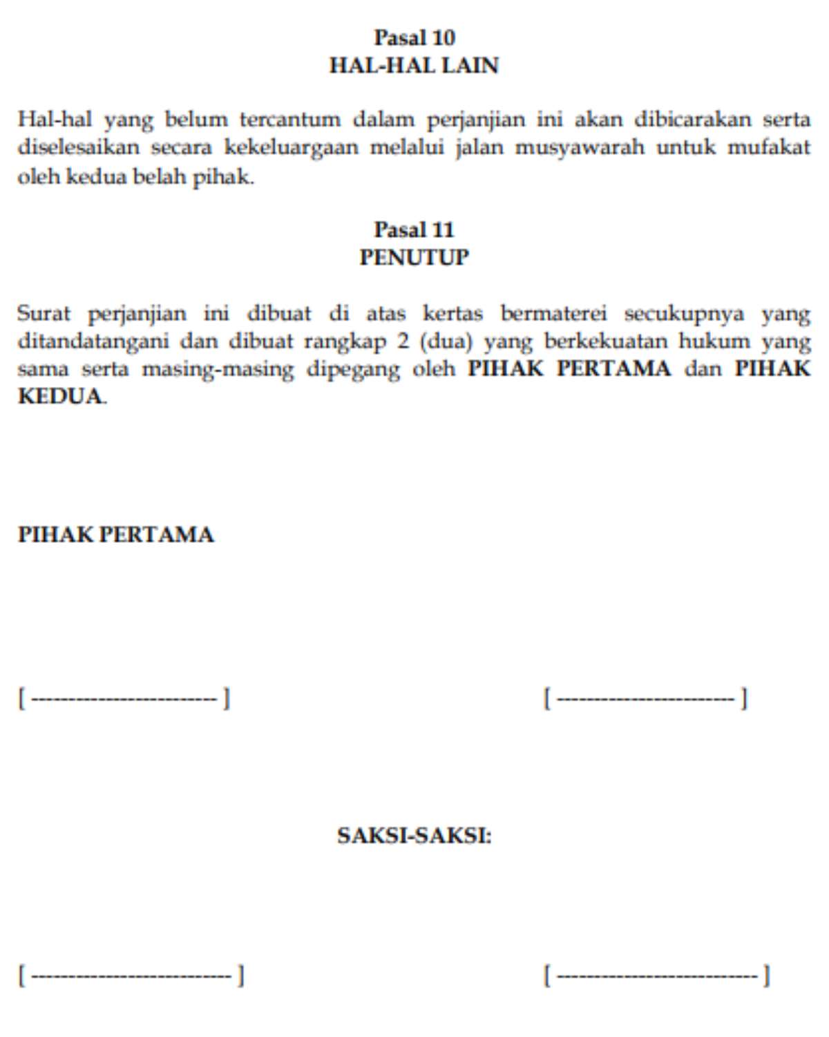 penutup surat jual beli tanah