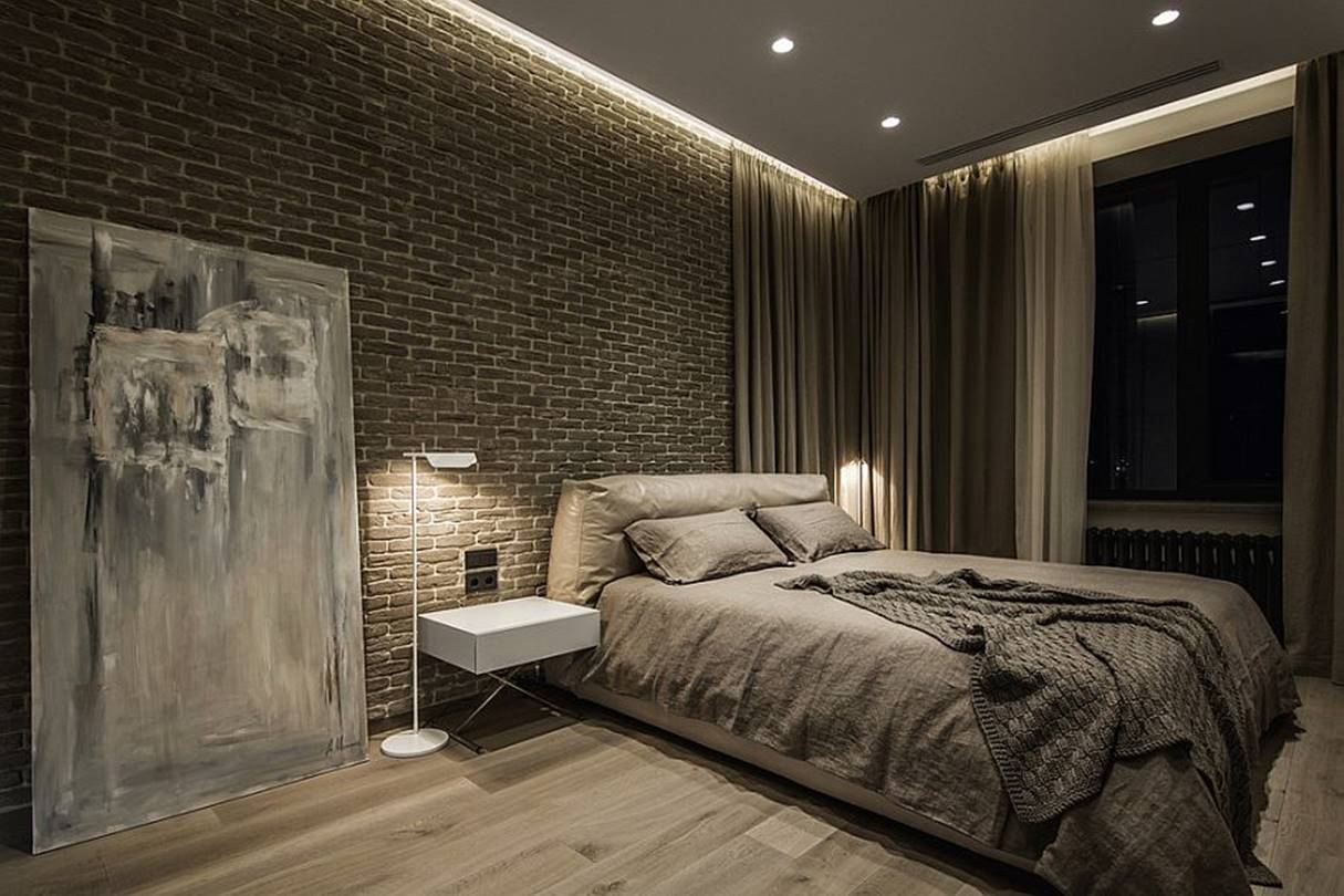 Hiasan Dinding Batu Bata Keren untuk Kamar Minimalis
