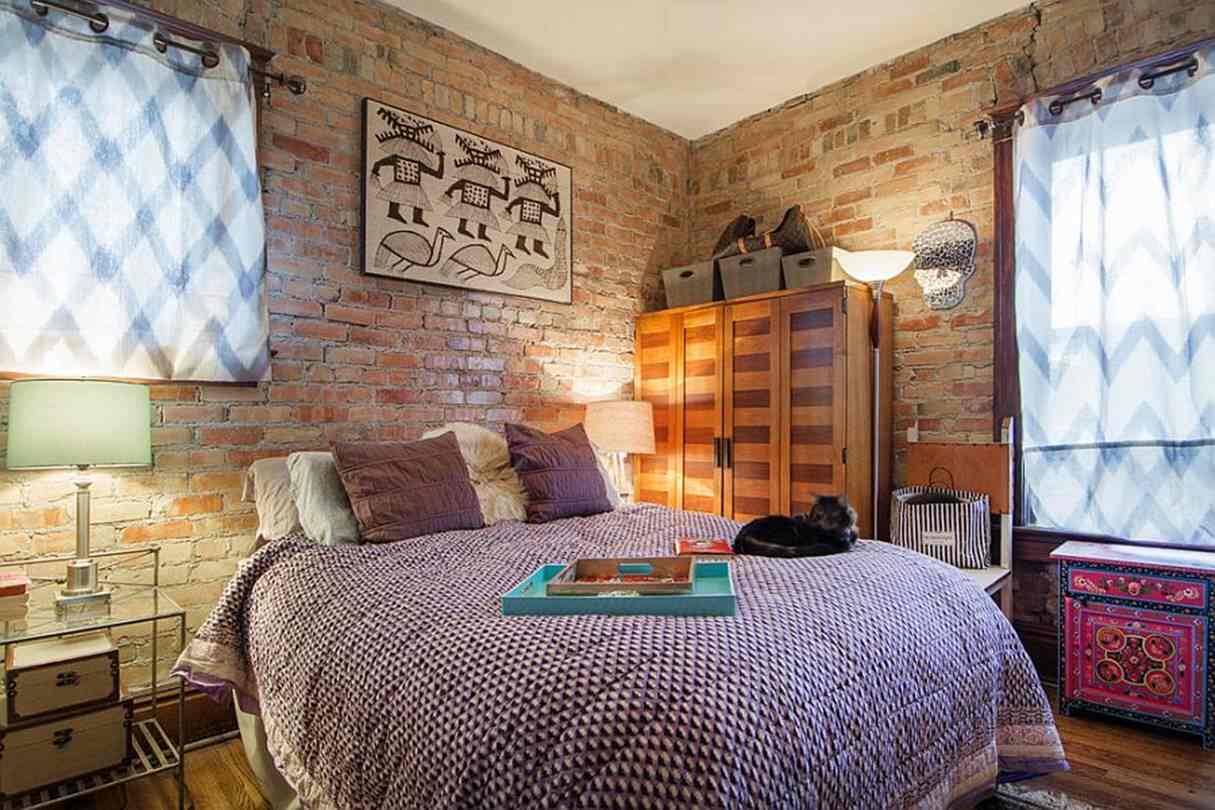 kamar 3x4 bergaya rustic