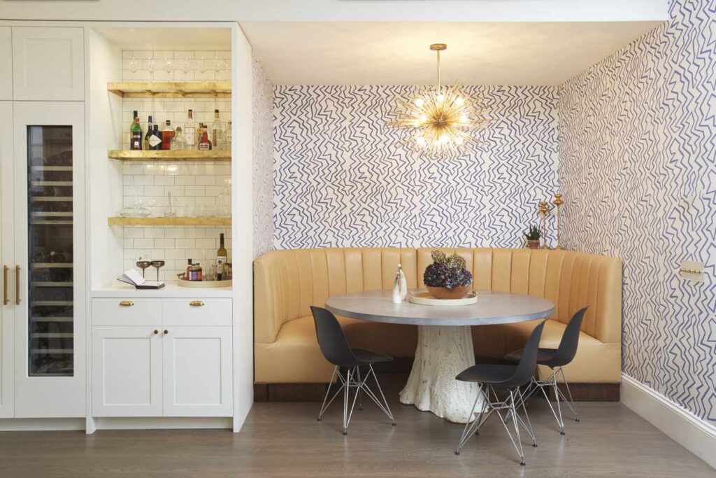 Wallpaper untuk Dapur Sempit Motif Bergaris