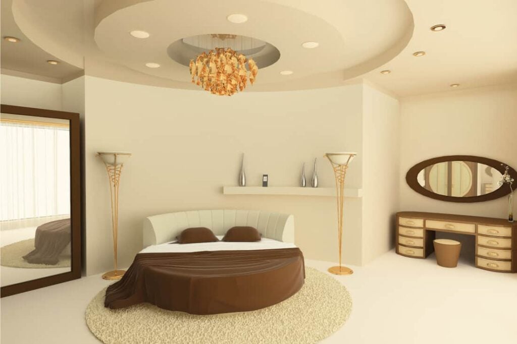 Plafon Gypsum Minimalis Warna Cream