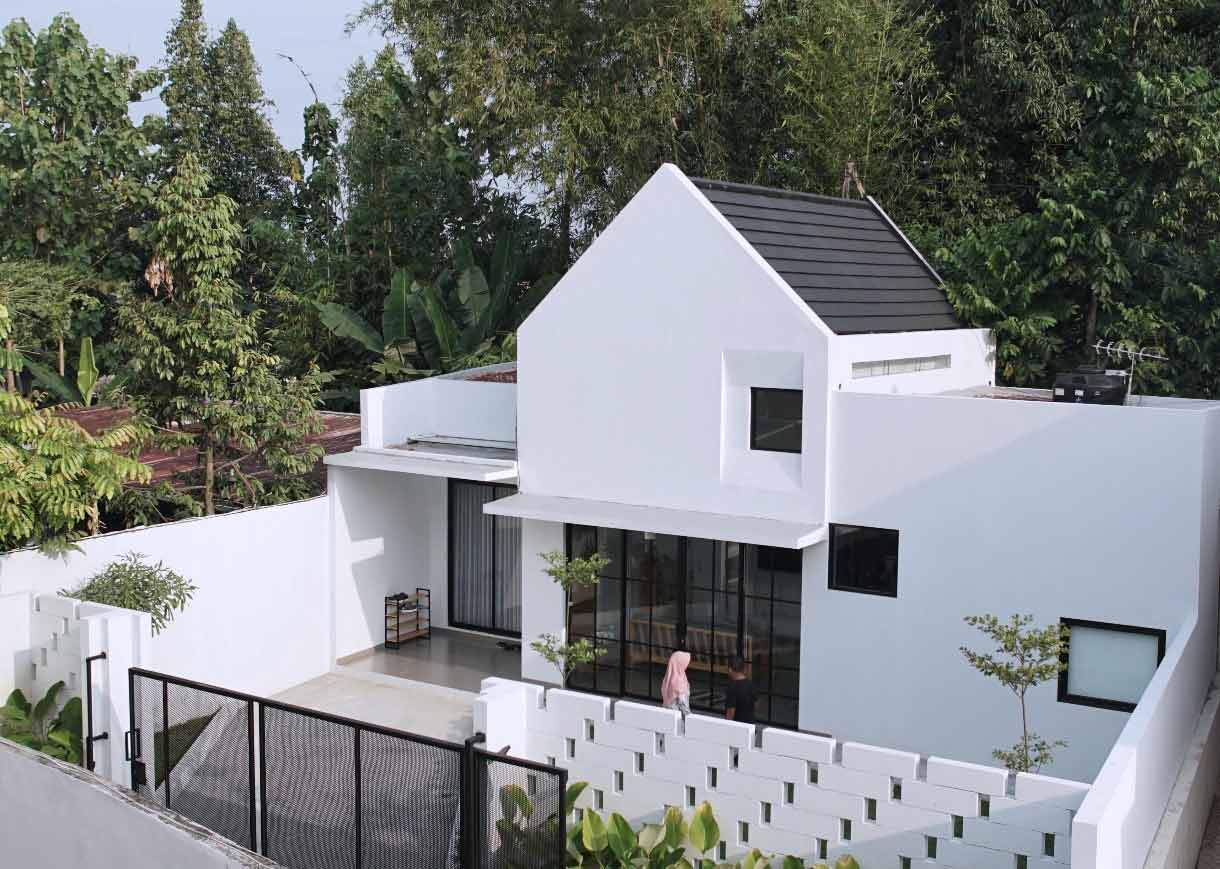 Desain Rumah Lebar Menyamping