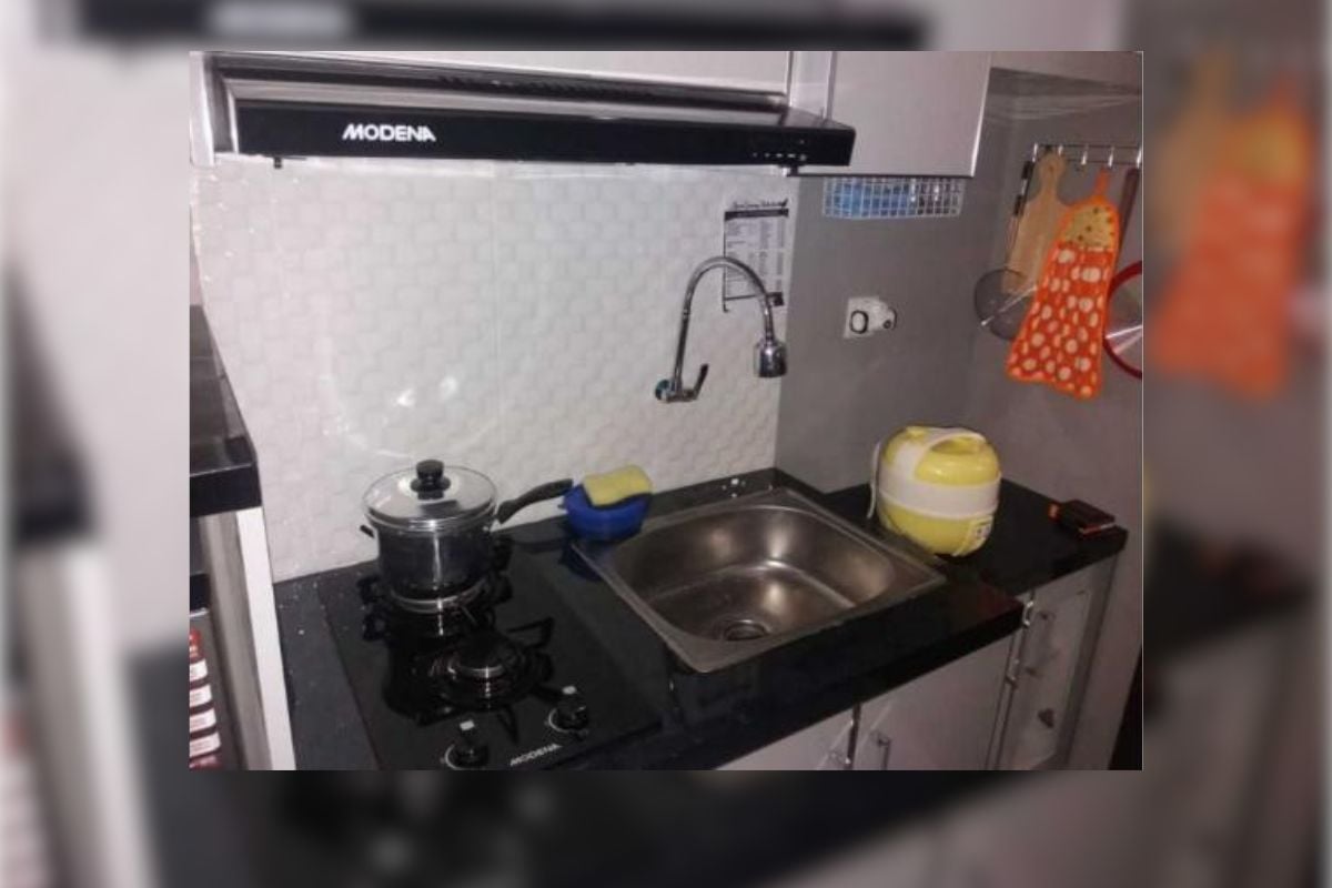 3. Desain Tempat Cuci Piring dan Kompor Ala Apartemen