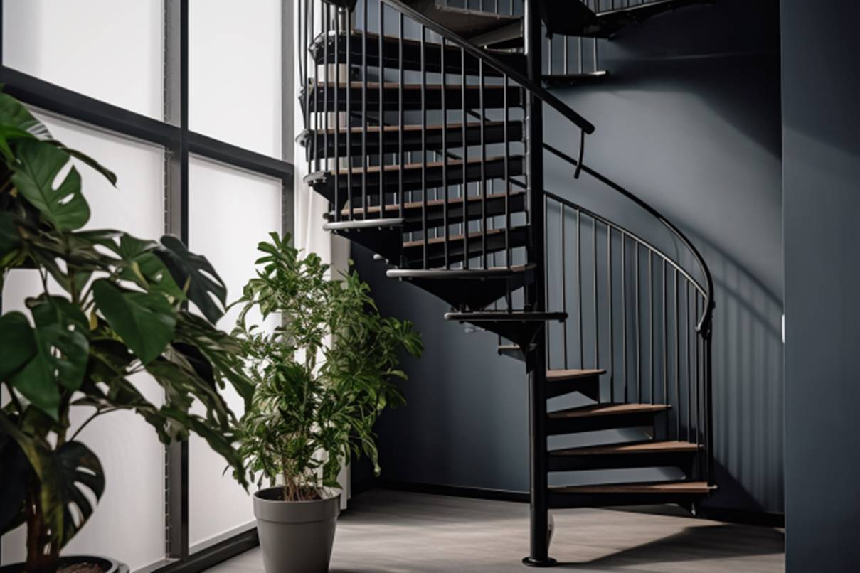 Desain Tangga Rumah Mewah Minimalis Spiral