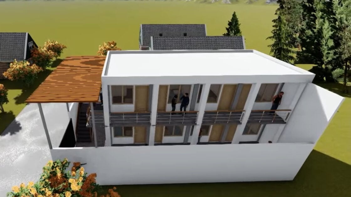 9 Desain Rumah Kost 2 Lantai Lahan Sempit yang Nyaman dan Estetik