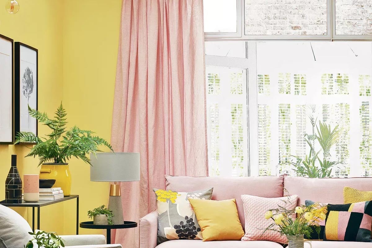 kuning dan pink