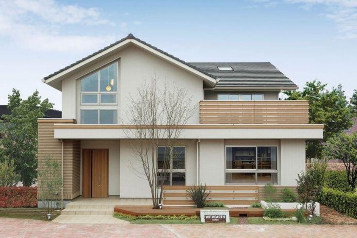 Fasad Rumah Scandinavian 2 Lantai