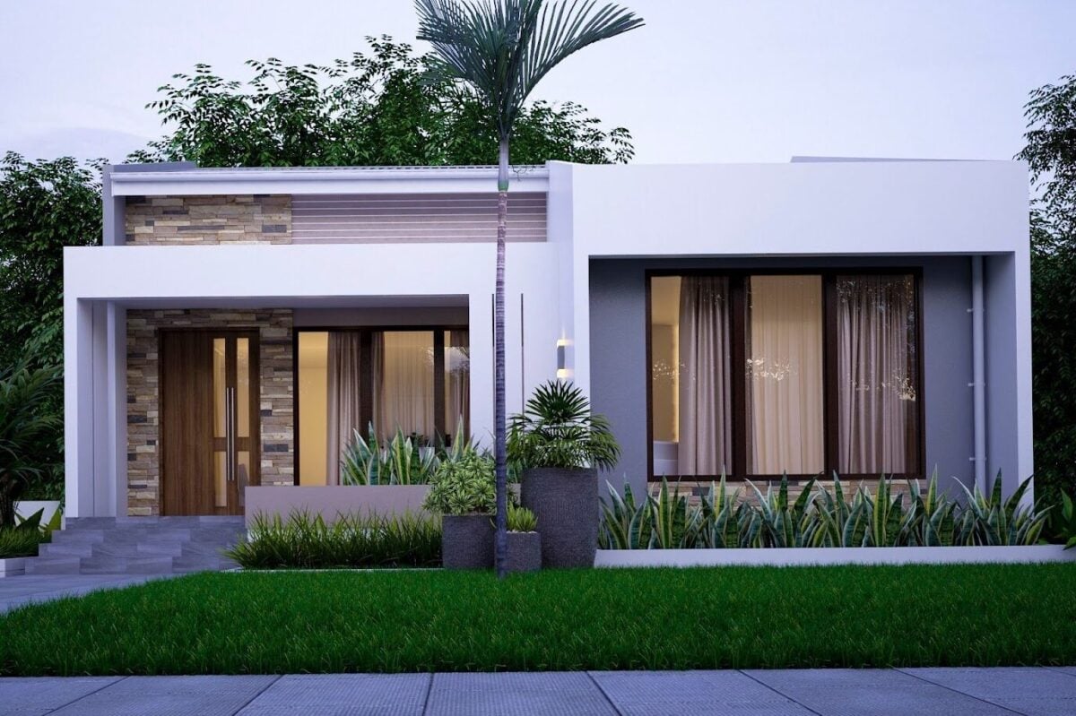 rumah atap datar