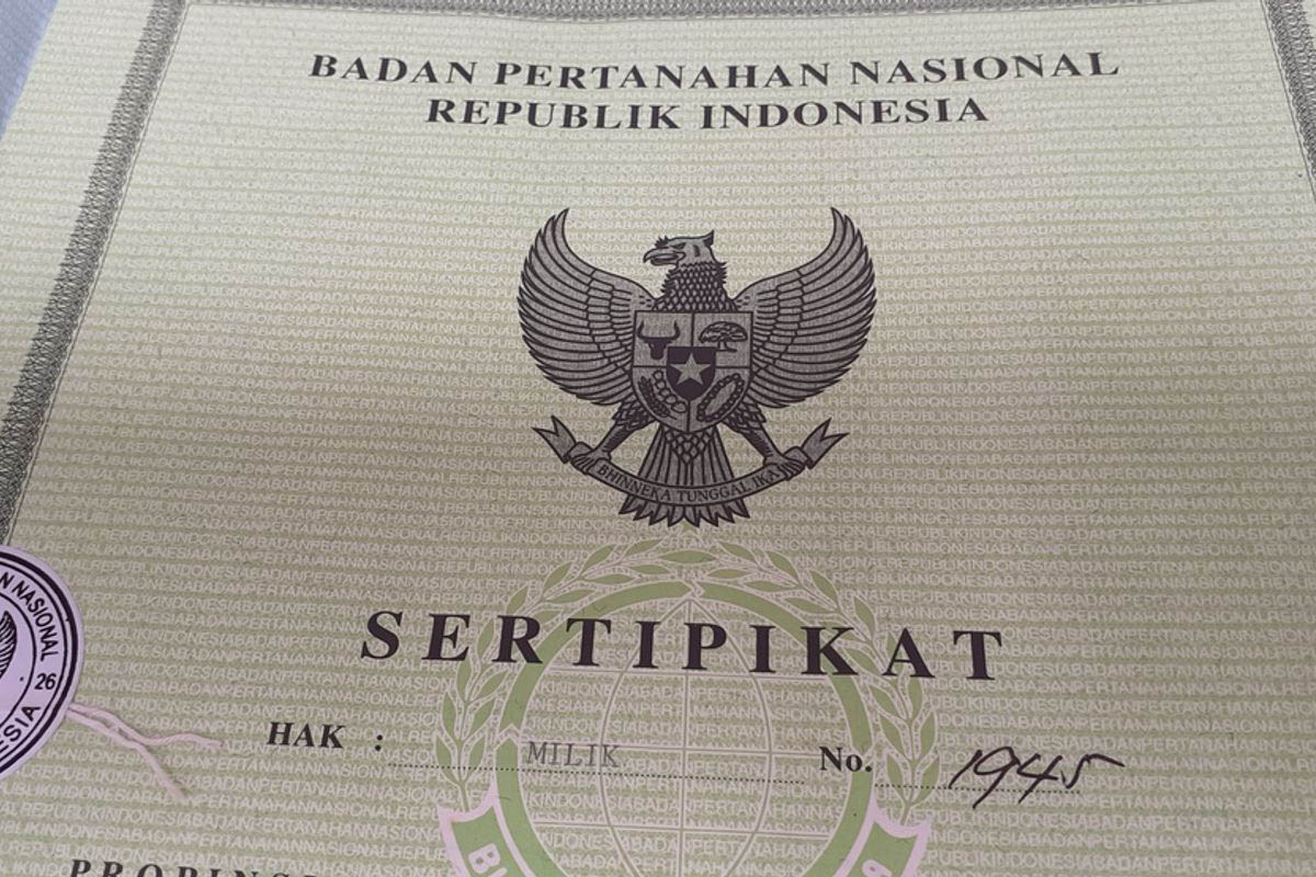 penyebab sertifikat tanah tidak jadi jadi
