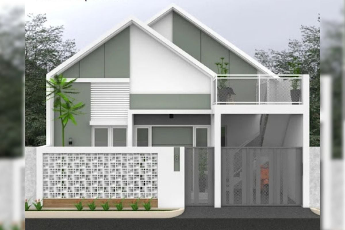 Desain Rumah Minimalis Modern dengan Rooftop