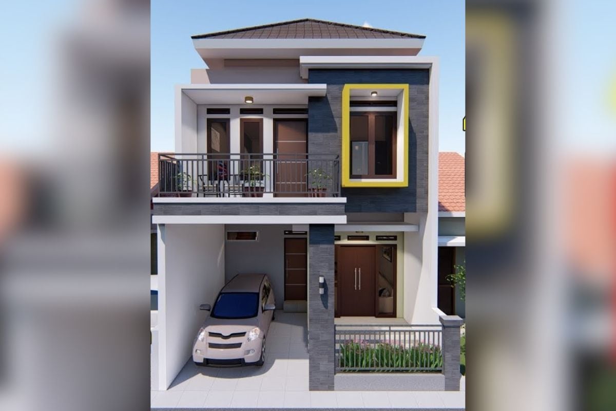 Desain Rumah Minimalis Modern 2 Lantai Type 36
