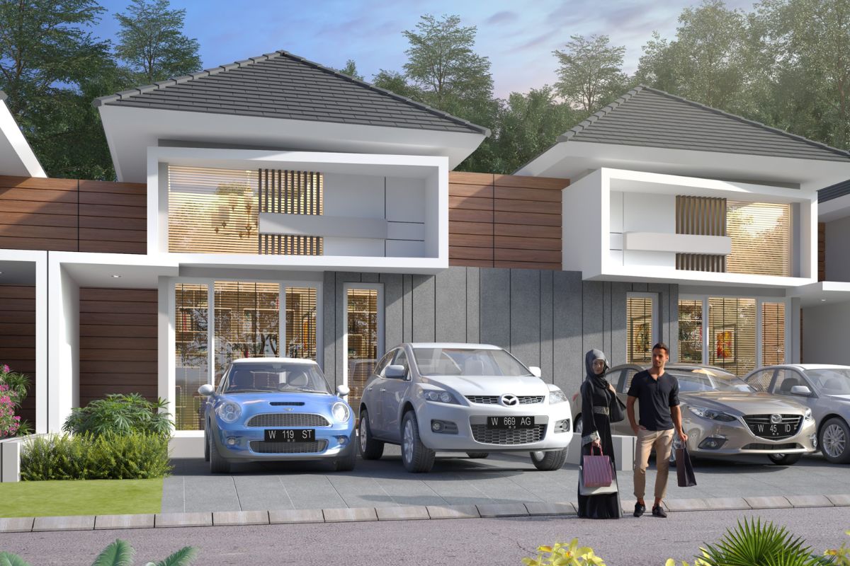 Desain Rumah Minimalis Modern Type 45 2 Lantai