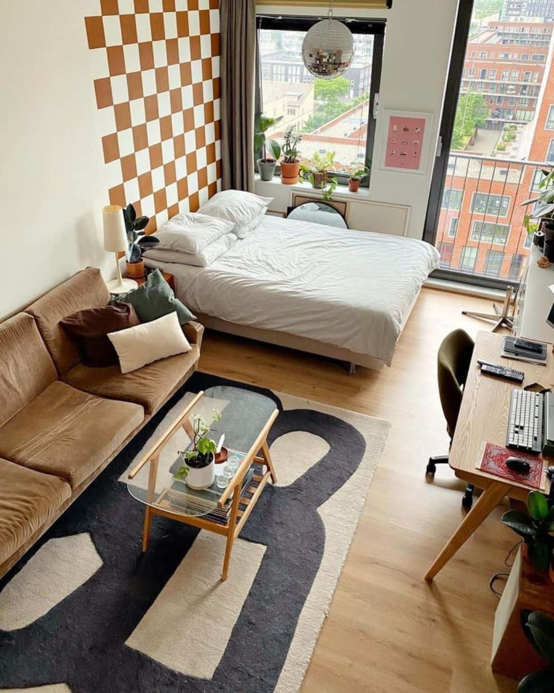 Desain Apartemen Minimalis Retro