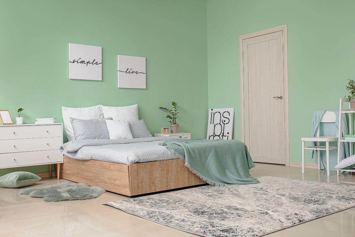 warna rumah hijau mentol