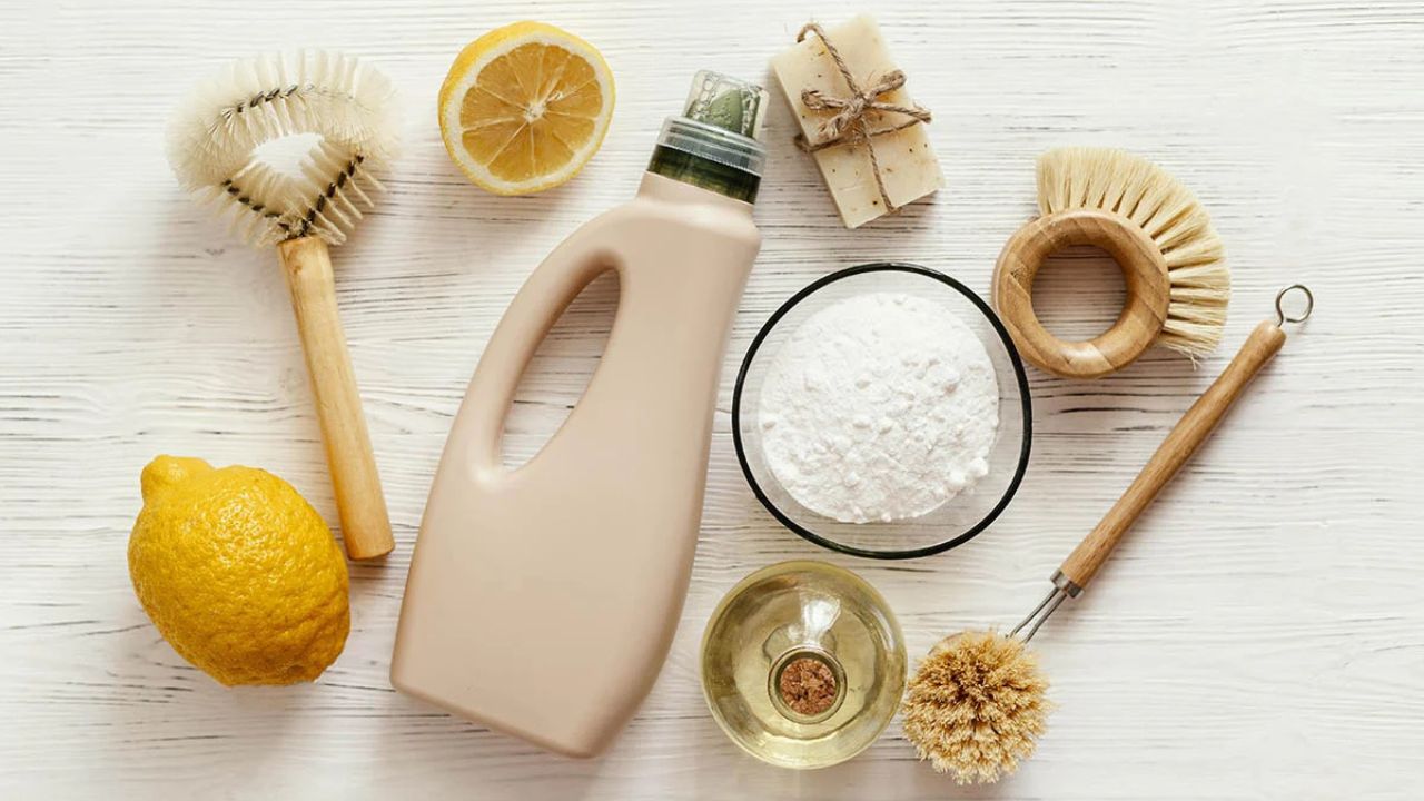 cara membersihkan keramik lantai kamar mandi secara alami