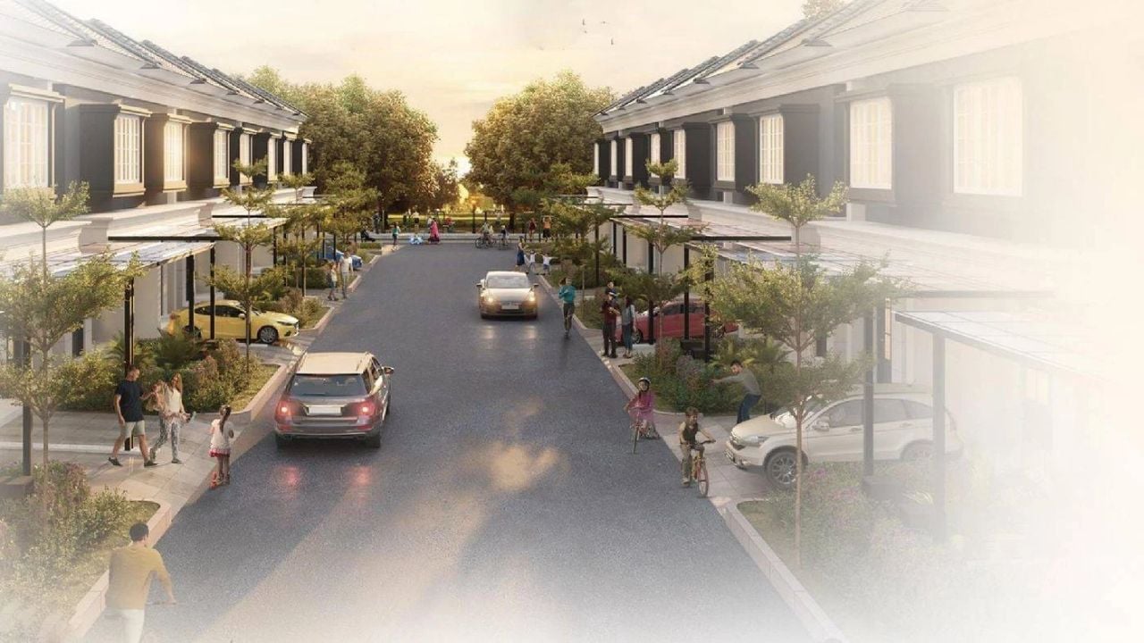Deretan rumah di Wisata Bukit Mas