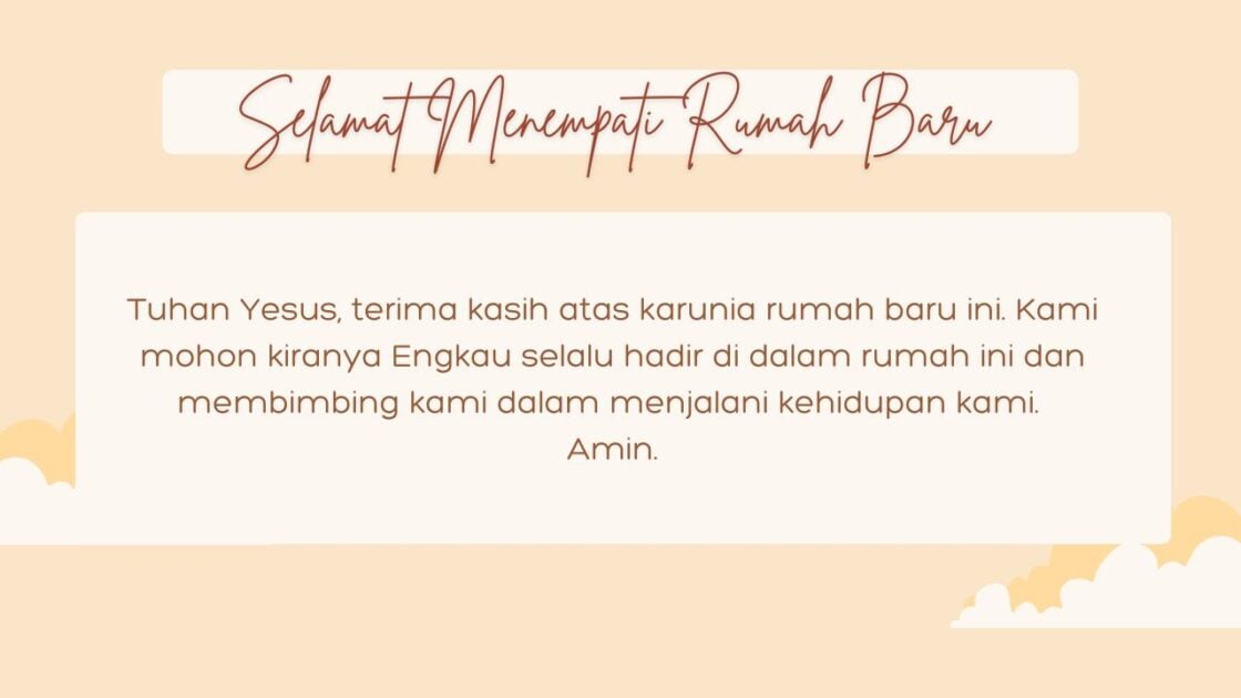 30 Ucapan Selamat Menempati Rumah Baru Kristen 30 Ucapan Selamat Menempati Rumah Baru Kristen