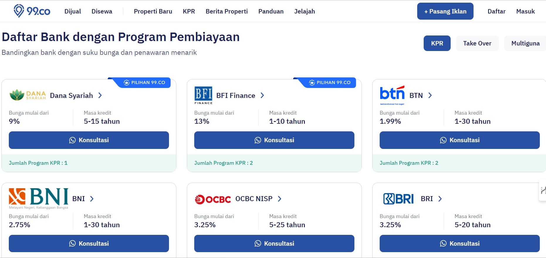 Program KPR dari 99.co