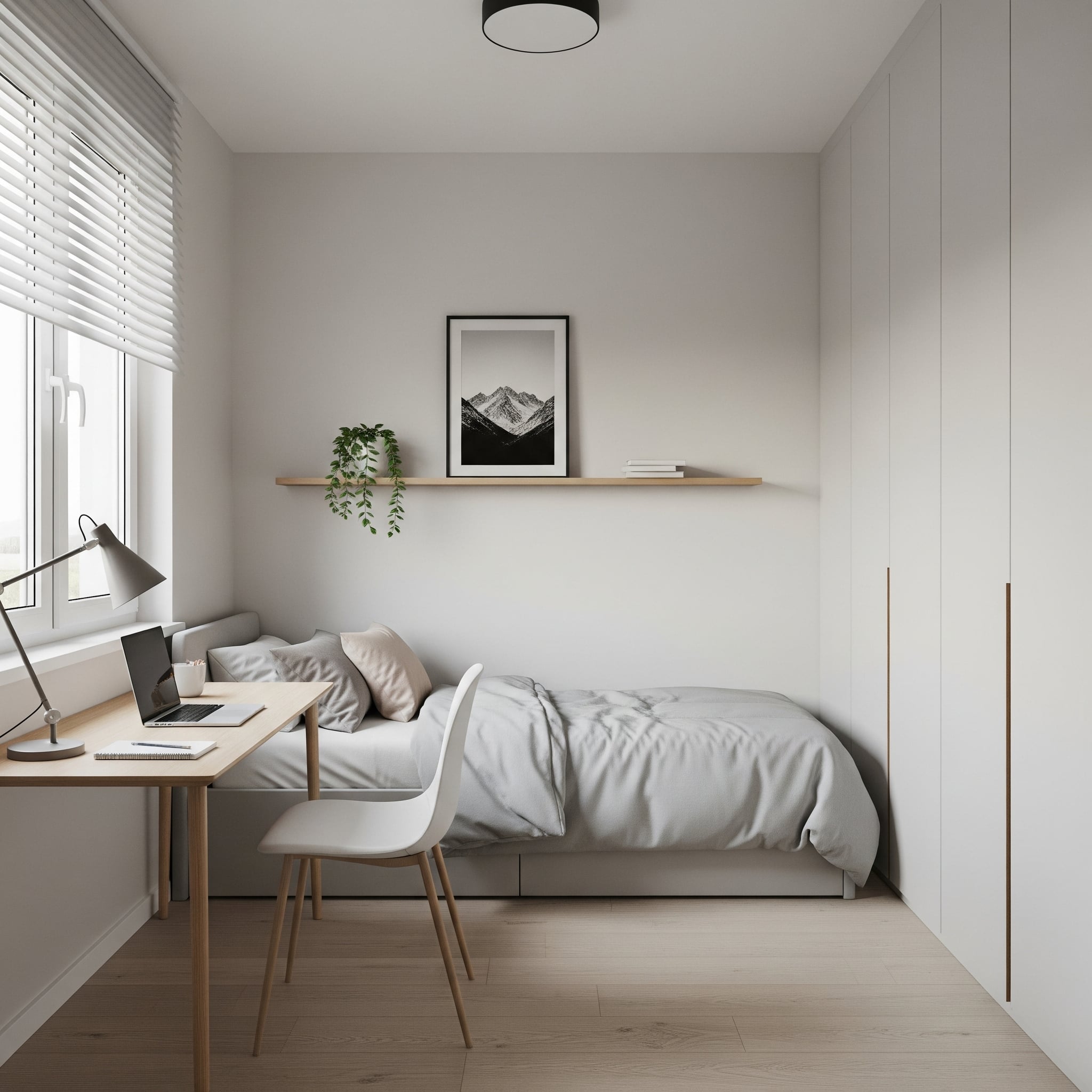 Desain Kamar Tidur Minimalis Ukuran 3×4 untuk Remaja
