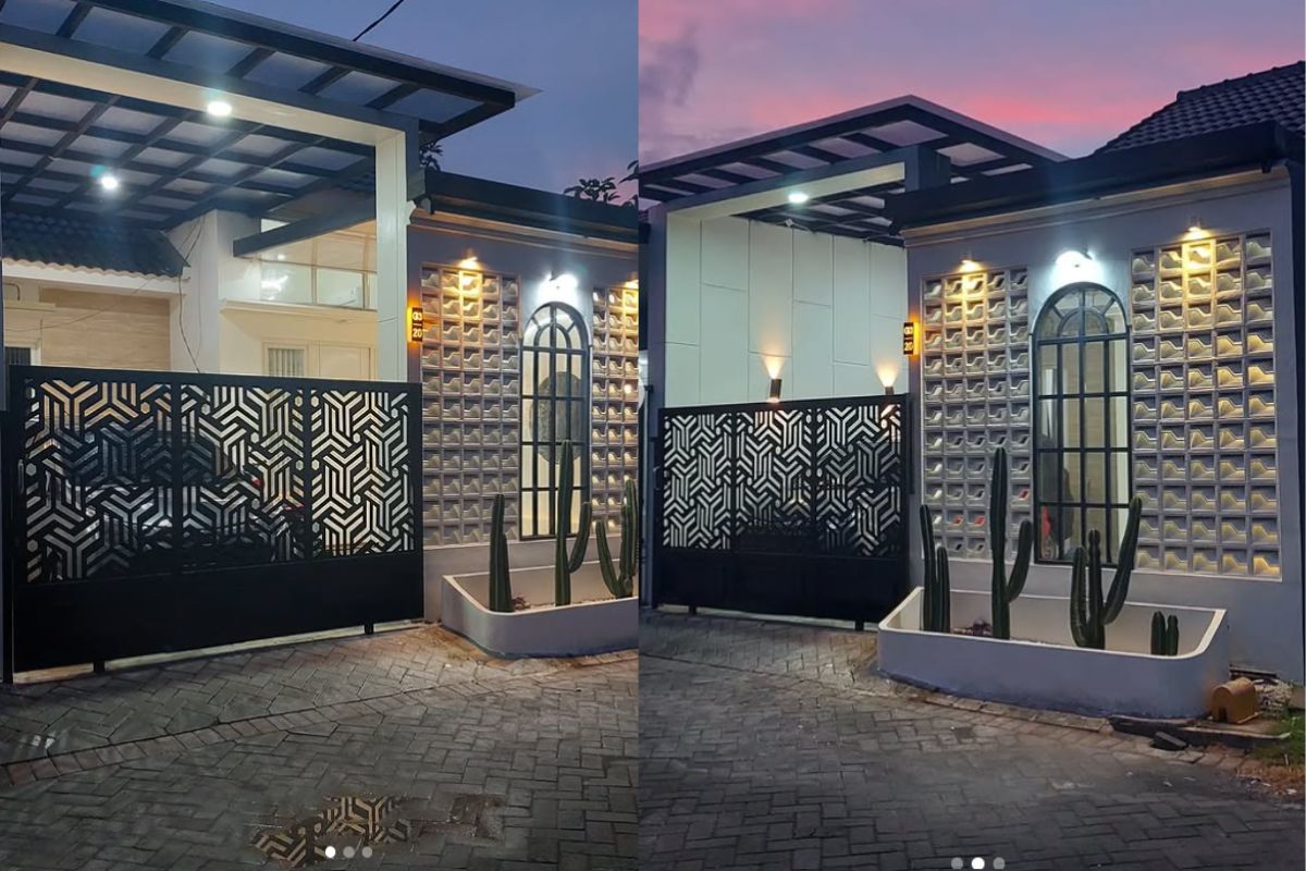 Model Rumah Minimalis Terbaru dengan Dinding Roster