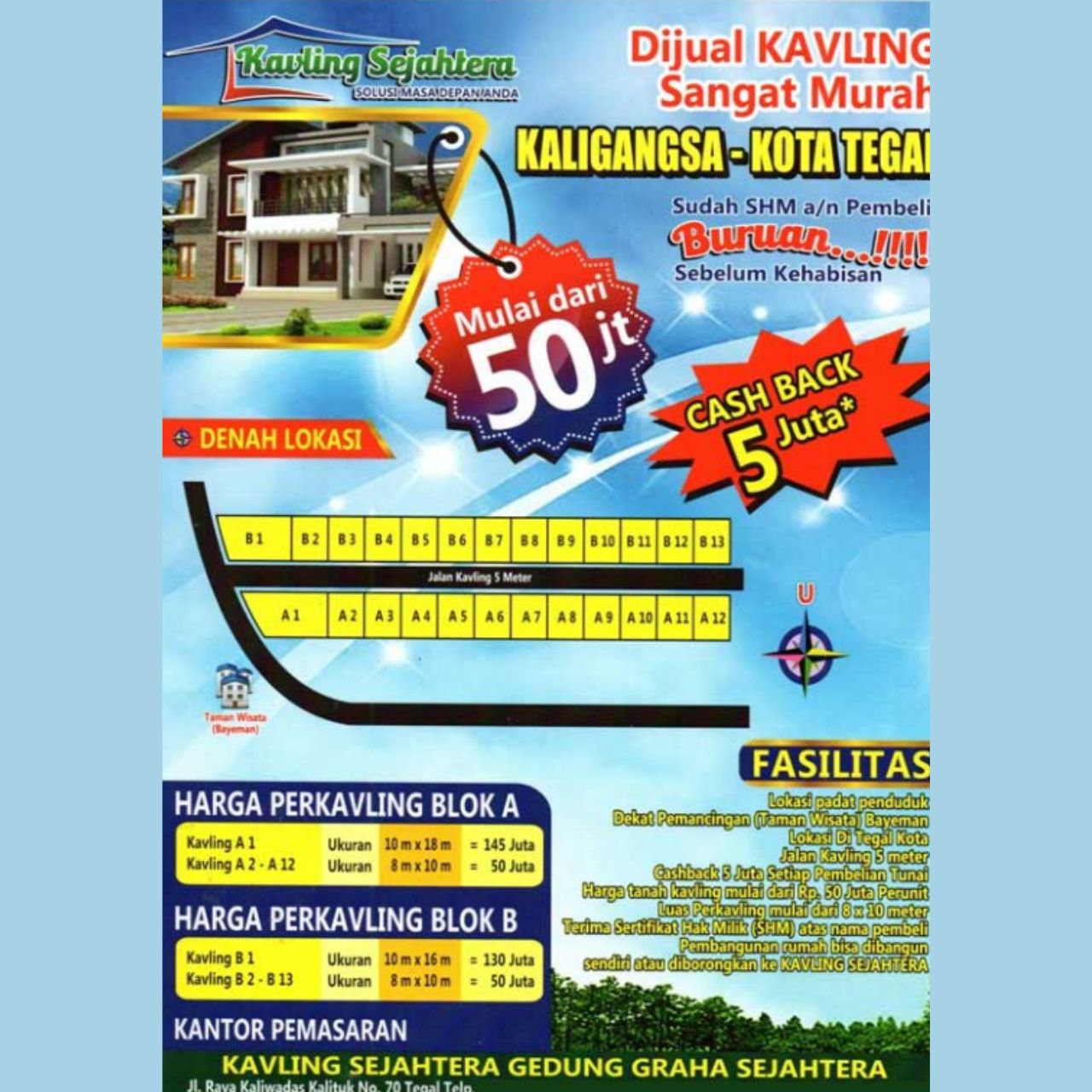 Contoh Iklan Jual Tanah dalam Bentuk Brosur