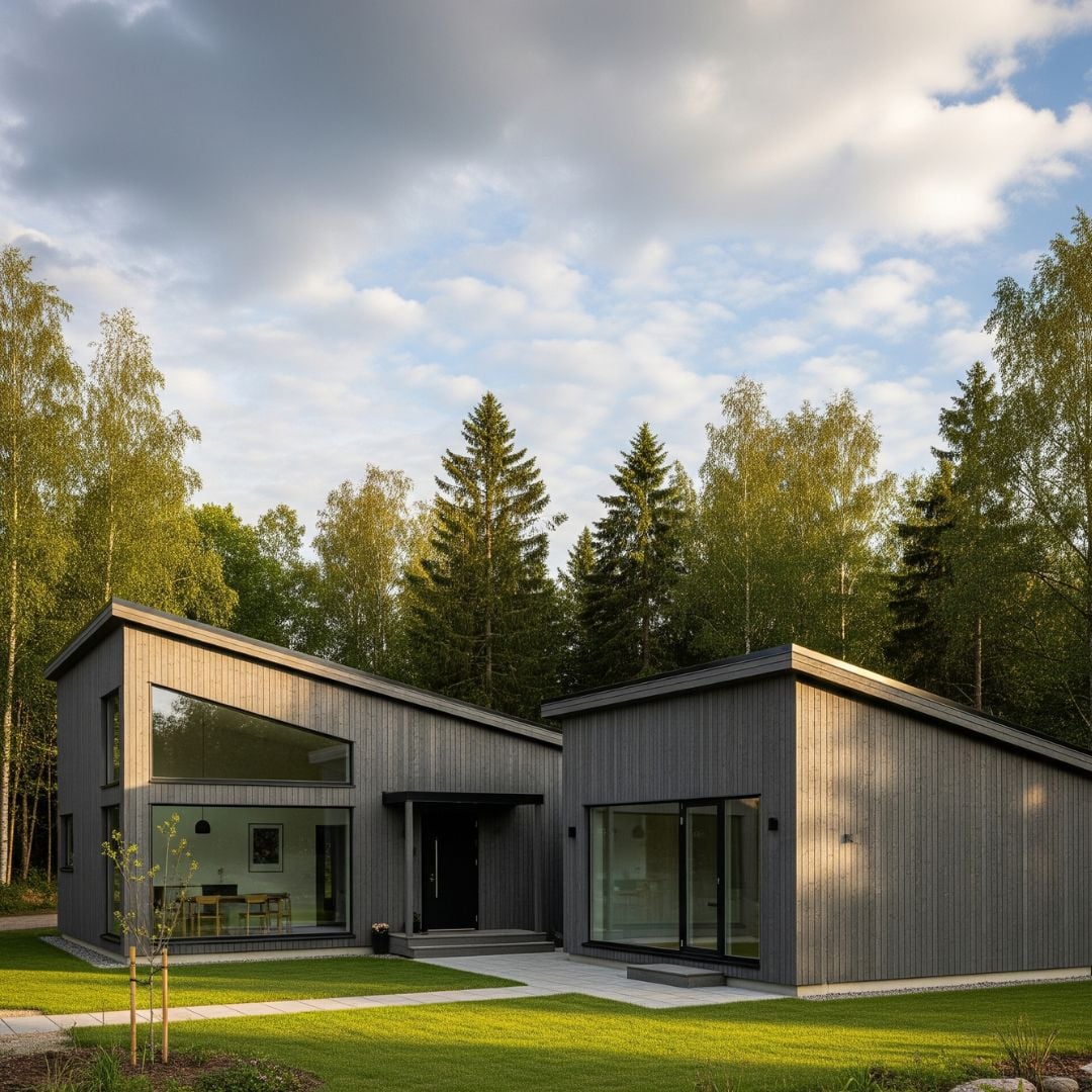 Rumah dengan Atap Sandar (Shed Roof)