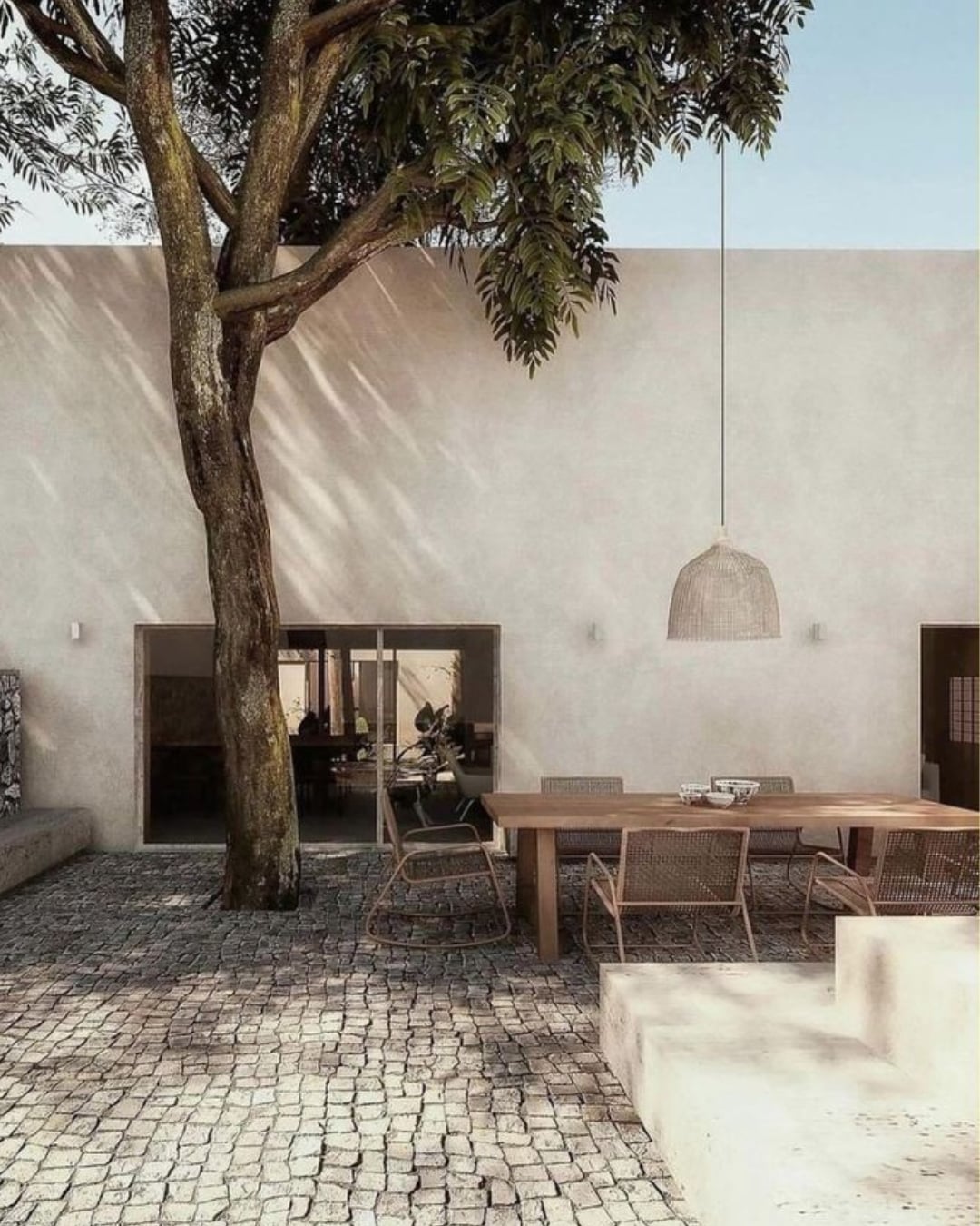 desain taman kering desain teras rumah ala cafe