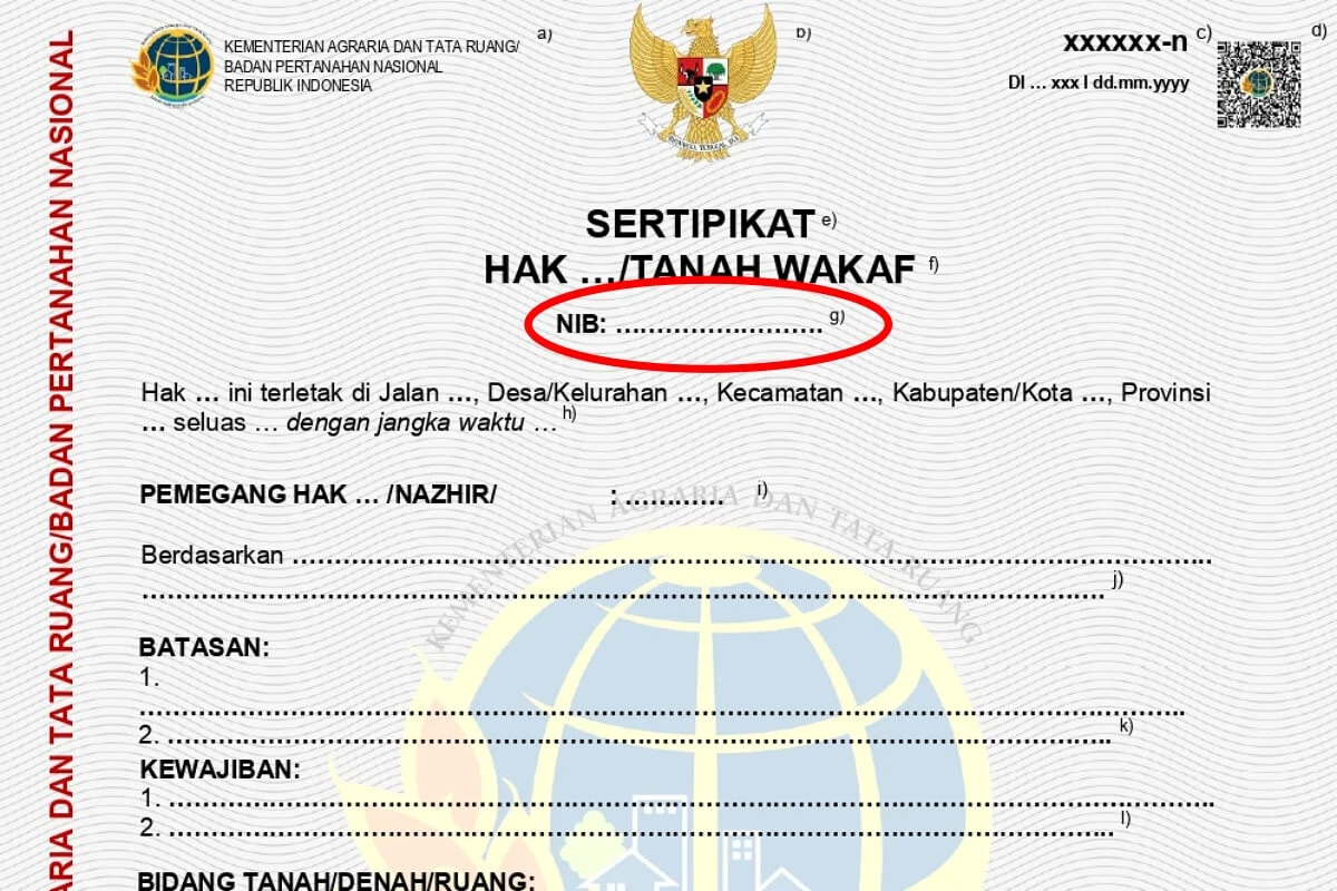 NIB Tanah - Sinar Mas Land