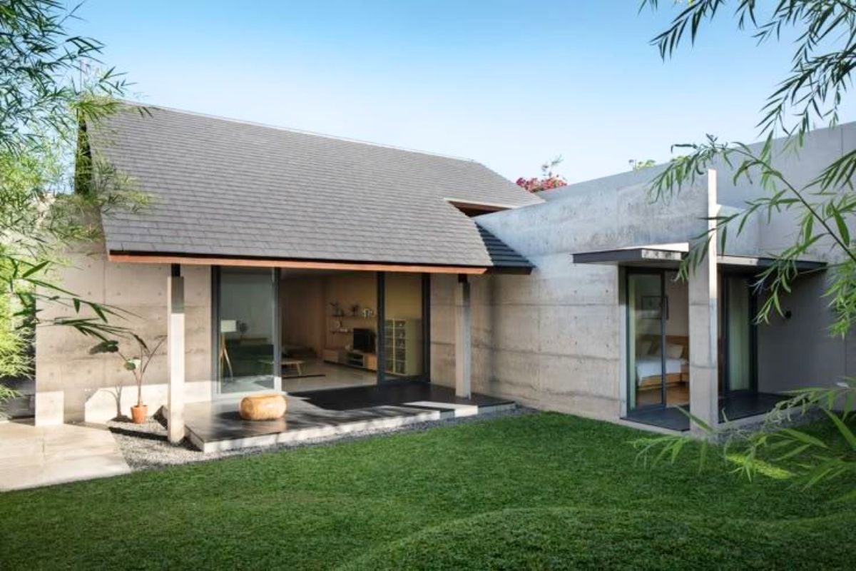 rumah minimalis dua muka depan samping