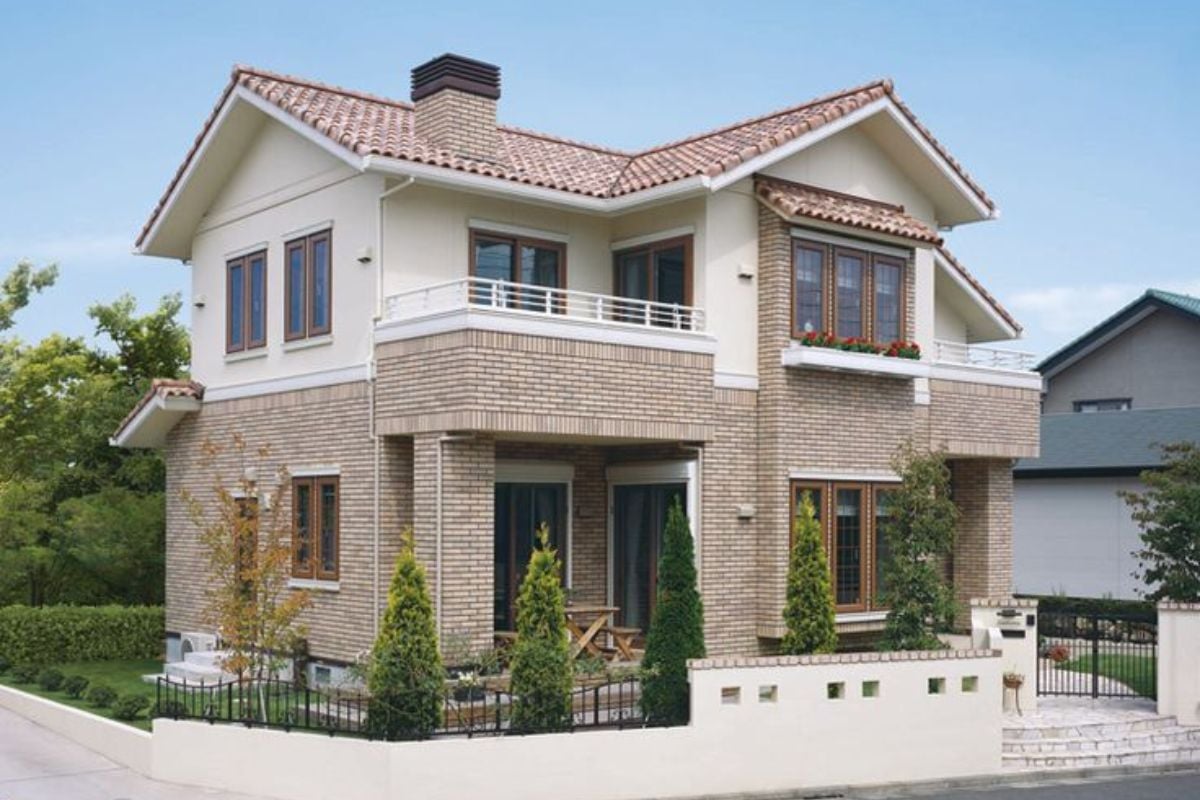 rumah minimalis dua muka depan samping