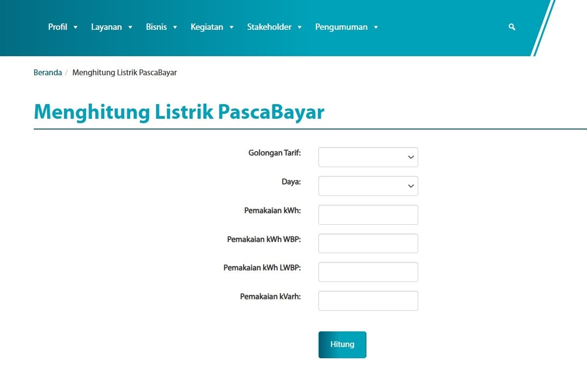 kalkulator listrik online kalkulator listrik online