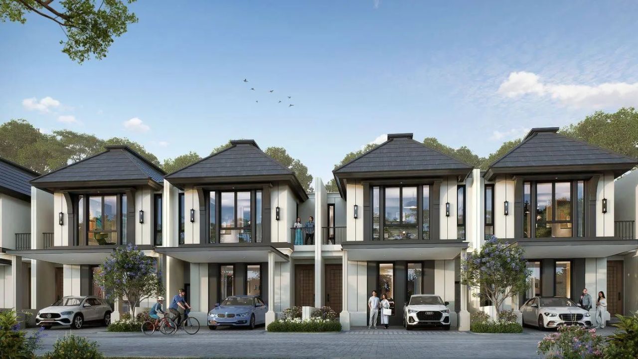 Barisan rumah di Cluster Averon Kota Wisata Cibubur