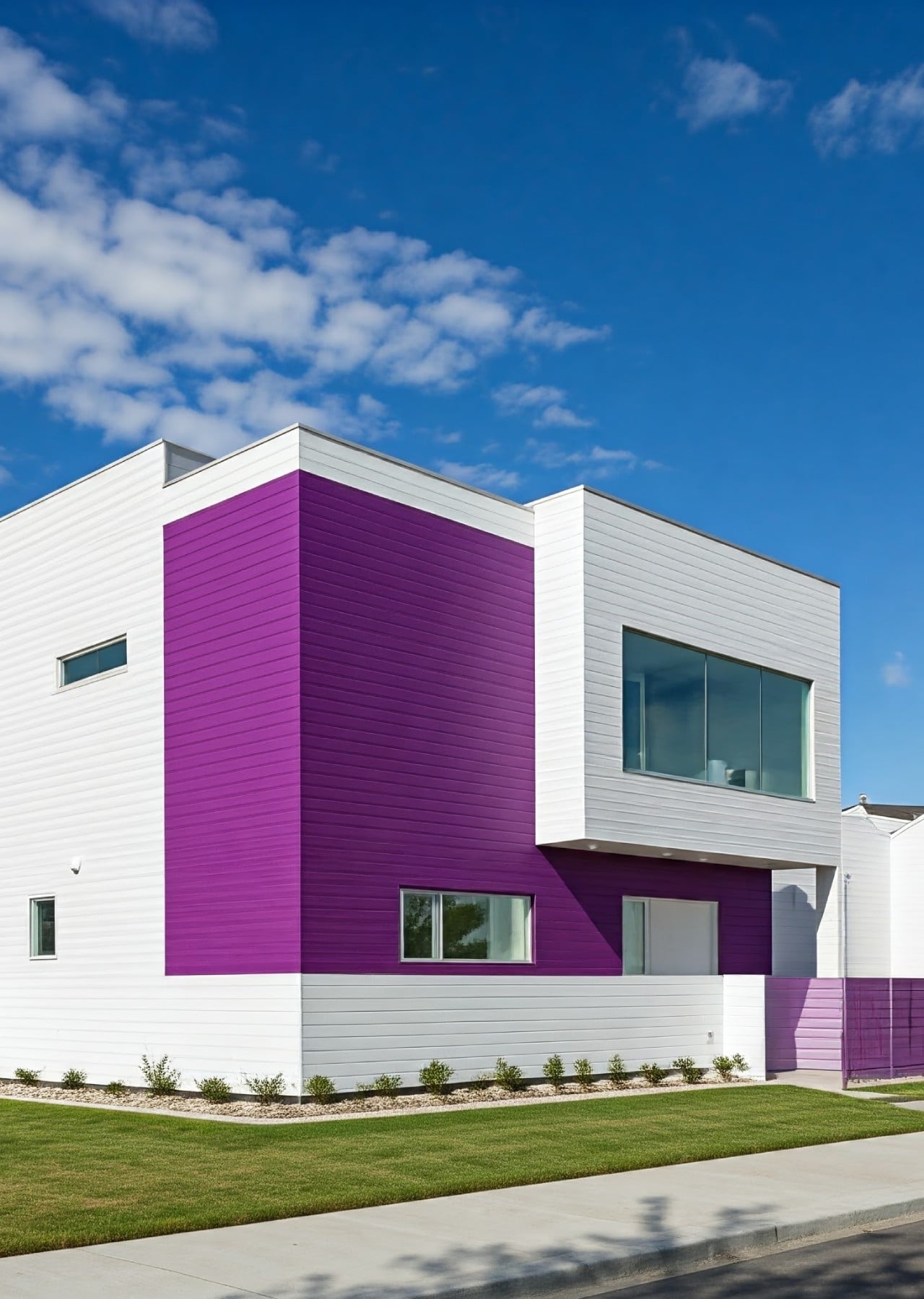 cat rumah warna ungu cocok dengan warna apa