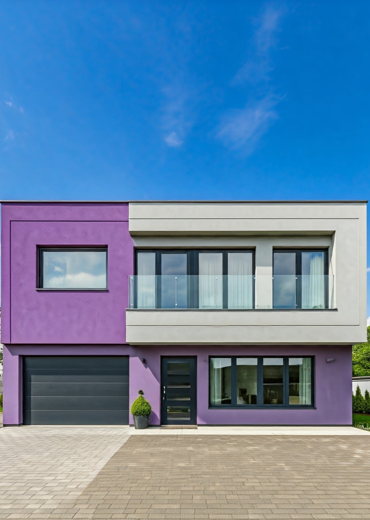 cat rumah warna ungu cocok dengan warna apa