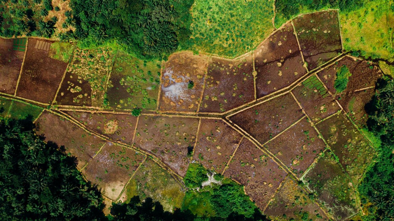 Tanah kosong dilihat dari atas