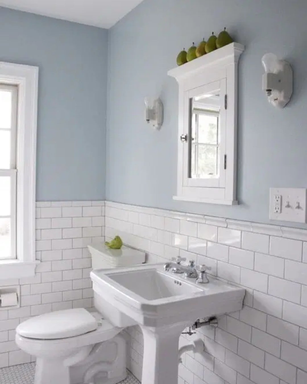 kamar mandi kecil biru muda