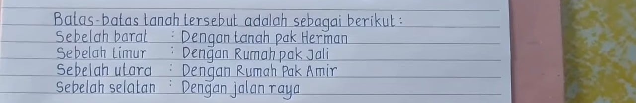 surat jual beli tanah tulis tangan contoh surat jual beli tanah tulis tangan