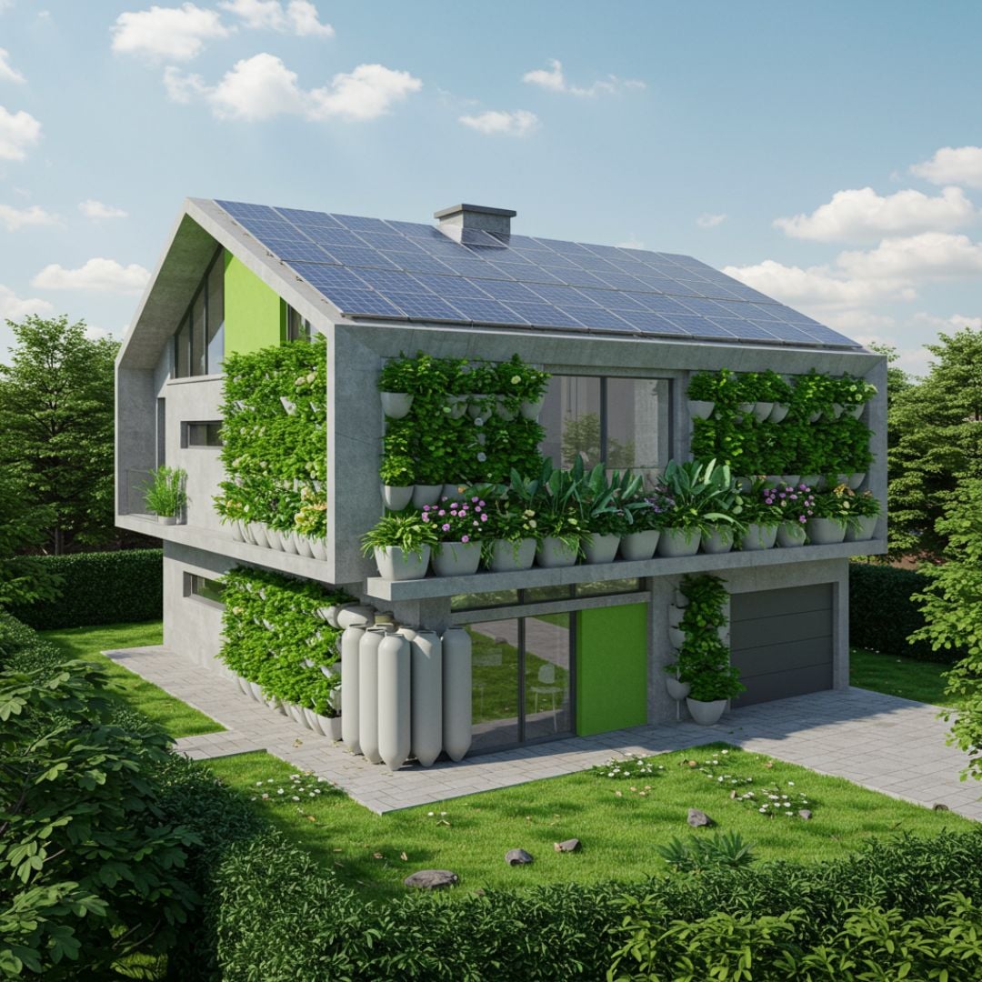 4. Rumah Futuristik Ramah Lingkungan